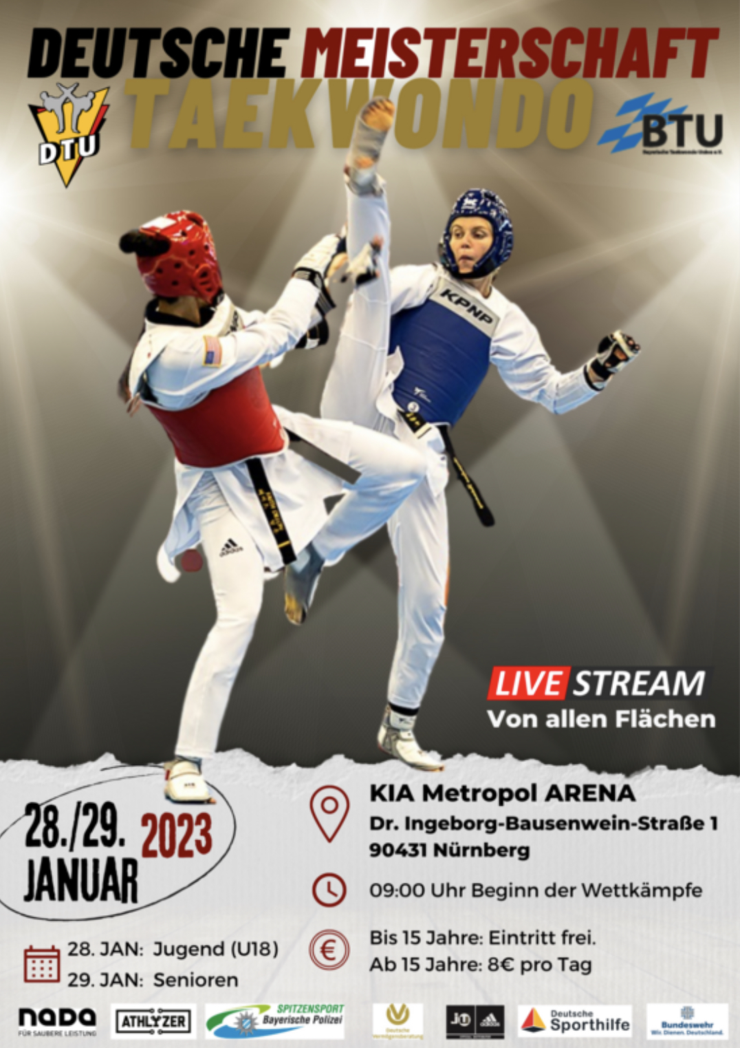 Deutsche Meisterschaft 2023 Jugend A und Senioren in Nürnberg